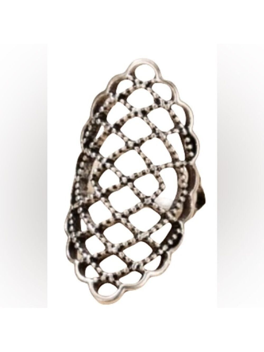 Ring Size 7 Antiqued Silver Boho